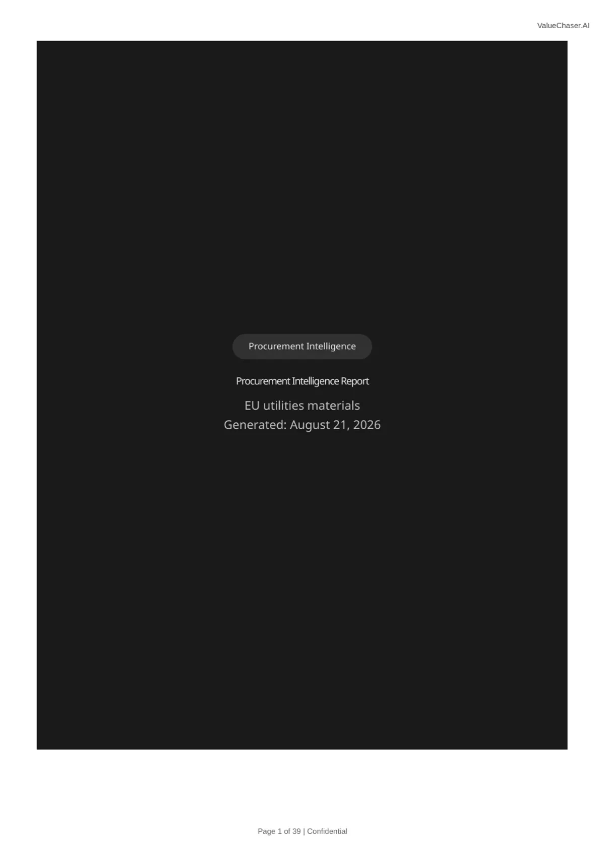 Sample Procurement Insights report